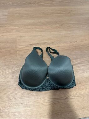 aerie Sunnie Full Coverage Lace-Back Bra in Dark Green
